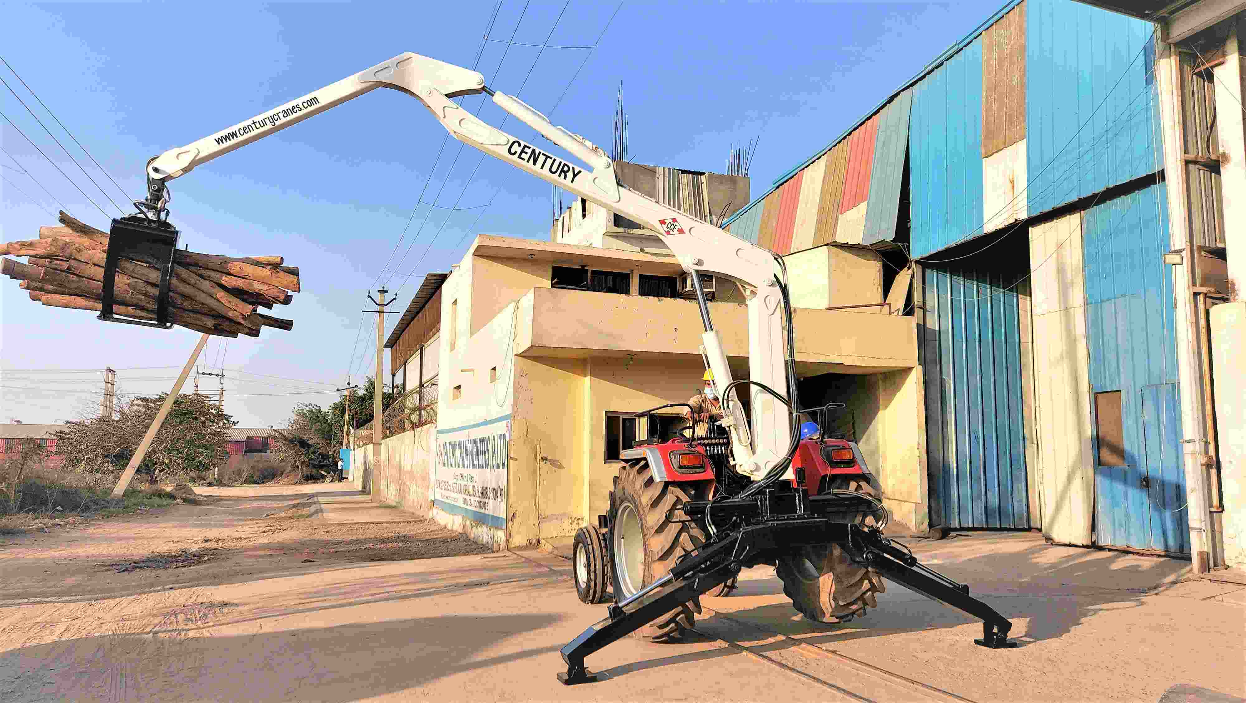 tractor mounted crane-century cranes